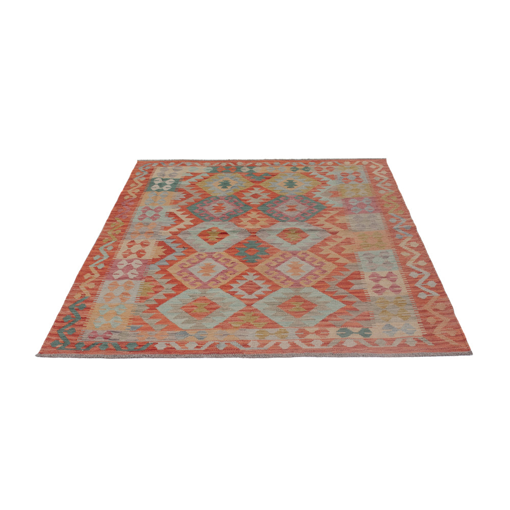 Kelim Rug - Splash - 196 x 147 cm - multicolored