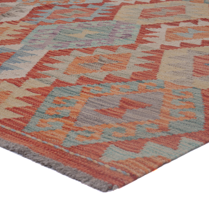 Kelim Rug - Splash - 202 x 156 cm - multicolored
