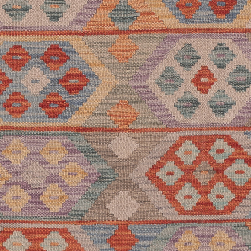 Kelim Rug - Splash - 196 x 150 cm - multicolored