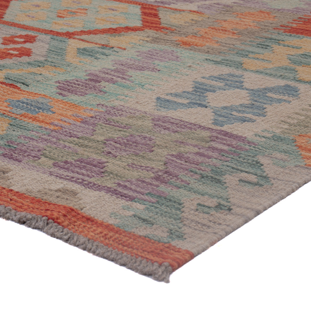 Kelim Rug - Splash - 196 x 150 cm - multicolored