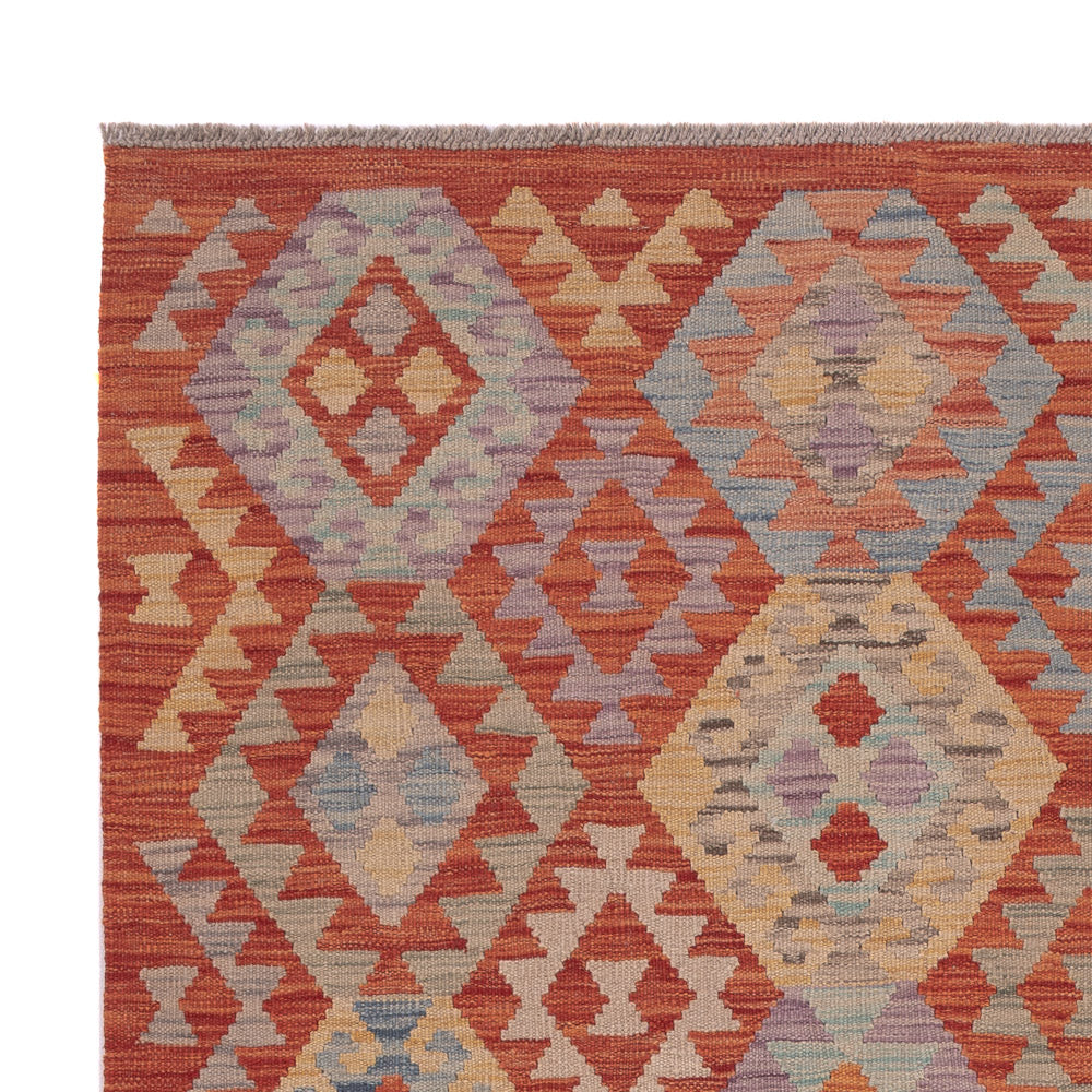 Kelim Rug - Splash - 201 x 159 cm - multicolored