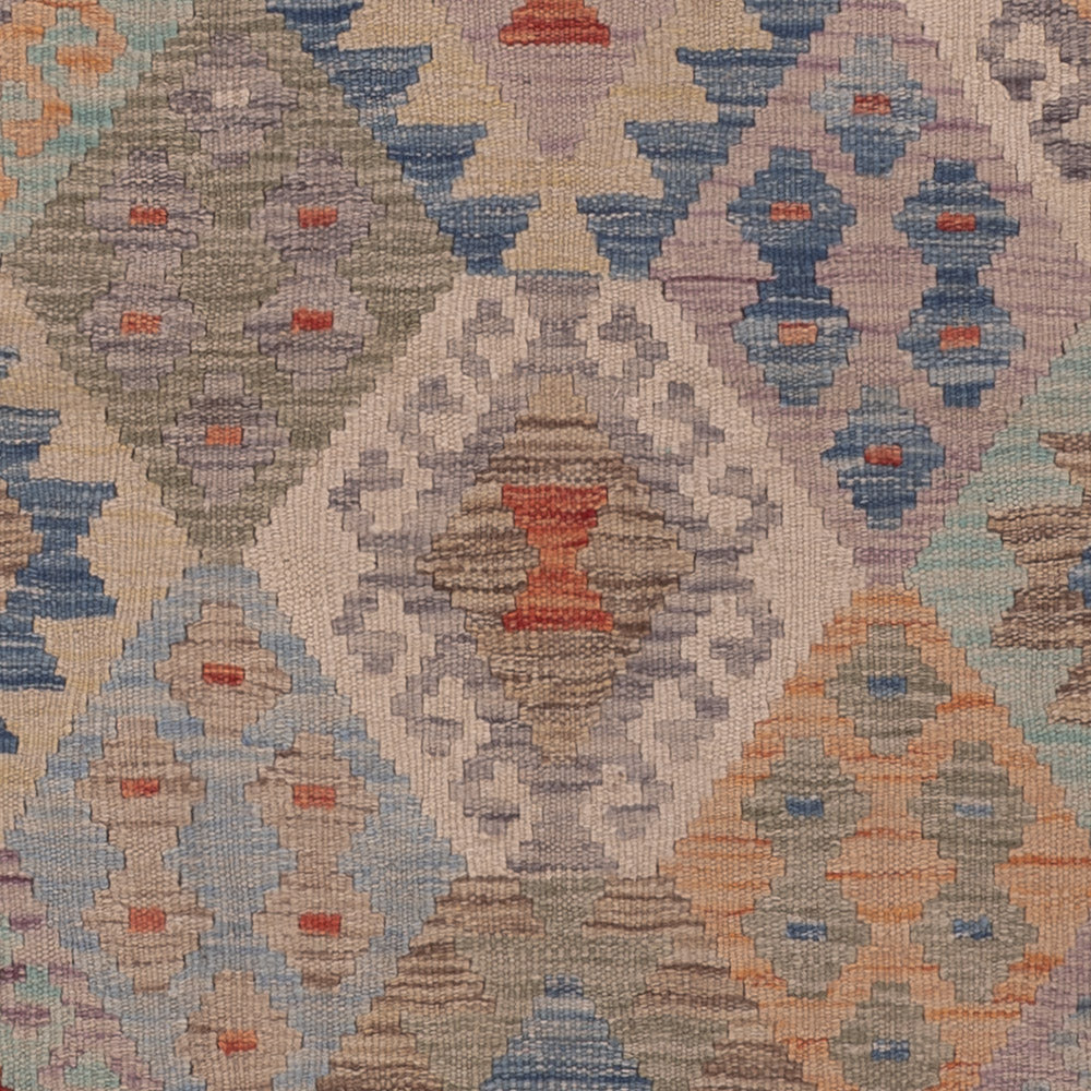 Kelim Rug - Splash - 202 x 153 cm - multicolored