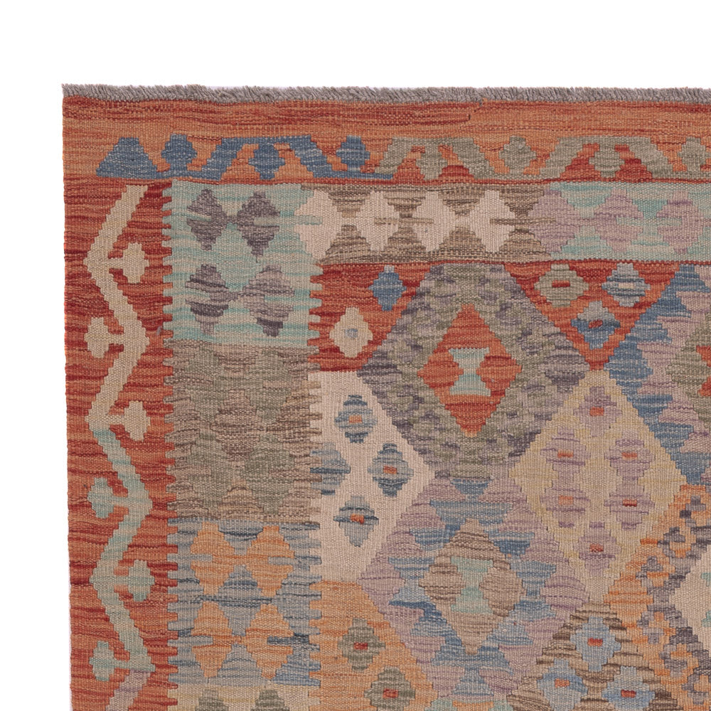 Kelim Rug - Splash - 202 x 153 cm - multicolored