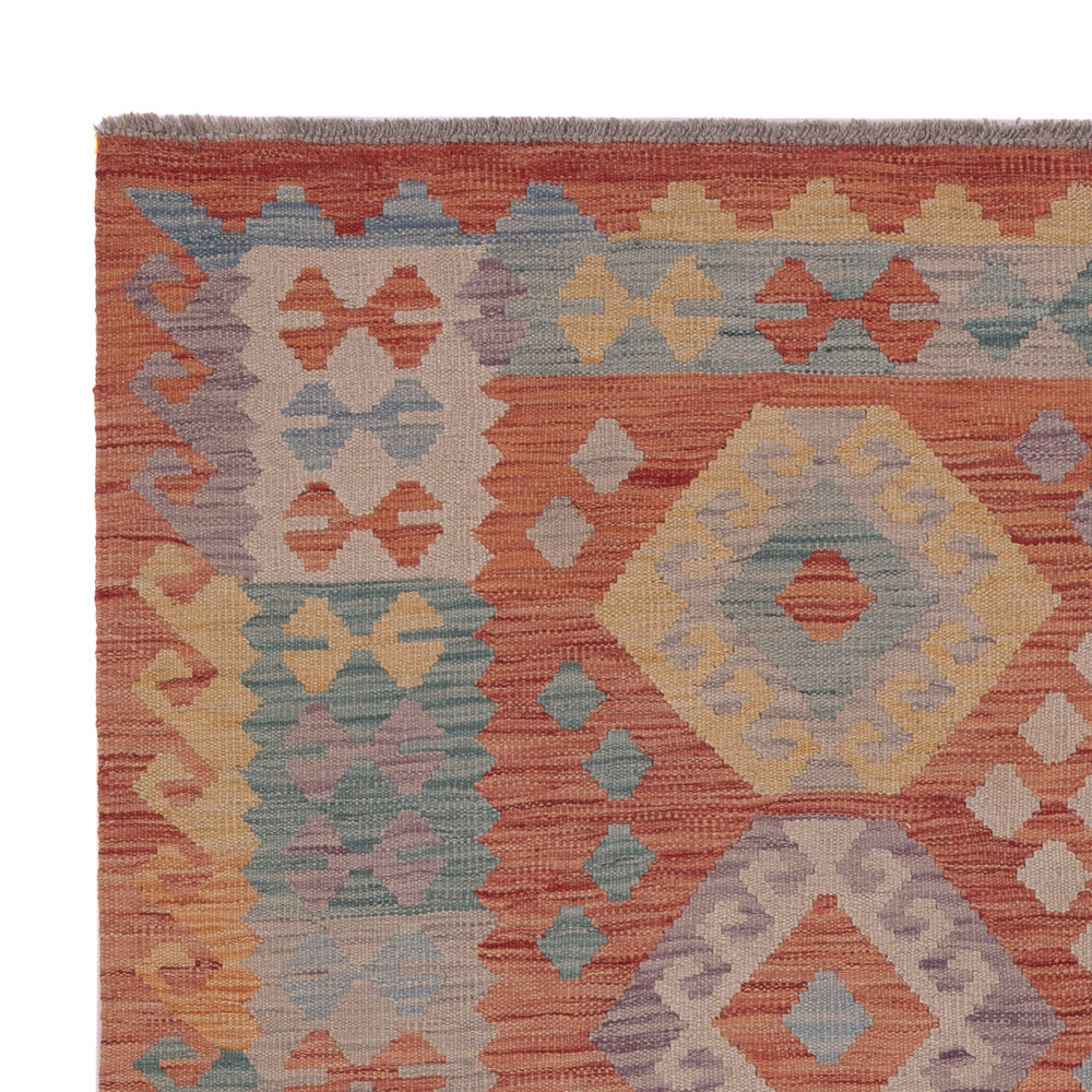 Kelim Rug - Splash - 190 x 152 cm - multicolored