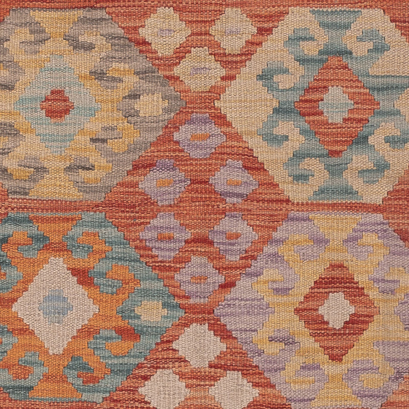 Kelim Rug - Splash - 195 x 149 cm - multicolored