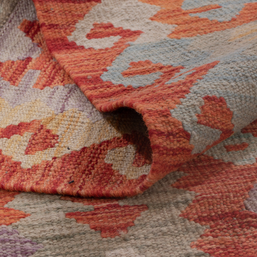 Kelim Rug - Splash - 195 x 149 cm - multicolored