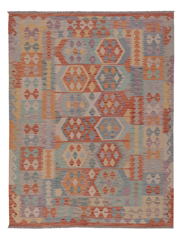 Kelim Rug - Splash - 198 x 149 cm - multicolored