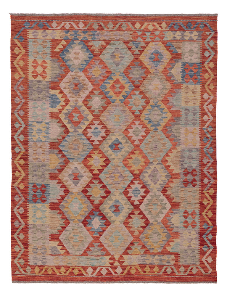 Kelim Rug - Splash - 196 x 150 cm - multicolored