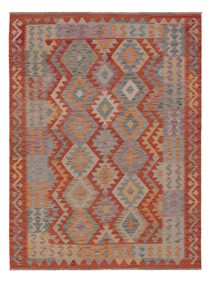 Kelim Rug - Splash - 193 x 148 cm - multicolored