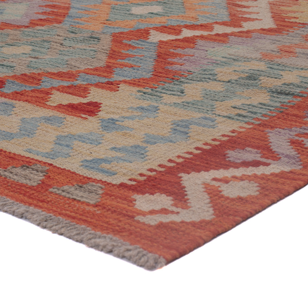 Kelim Rug - Splash - 193 x 148 cm - multicolored