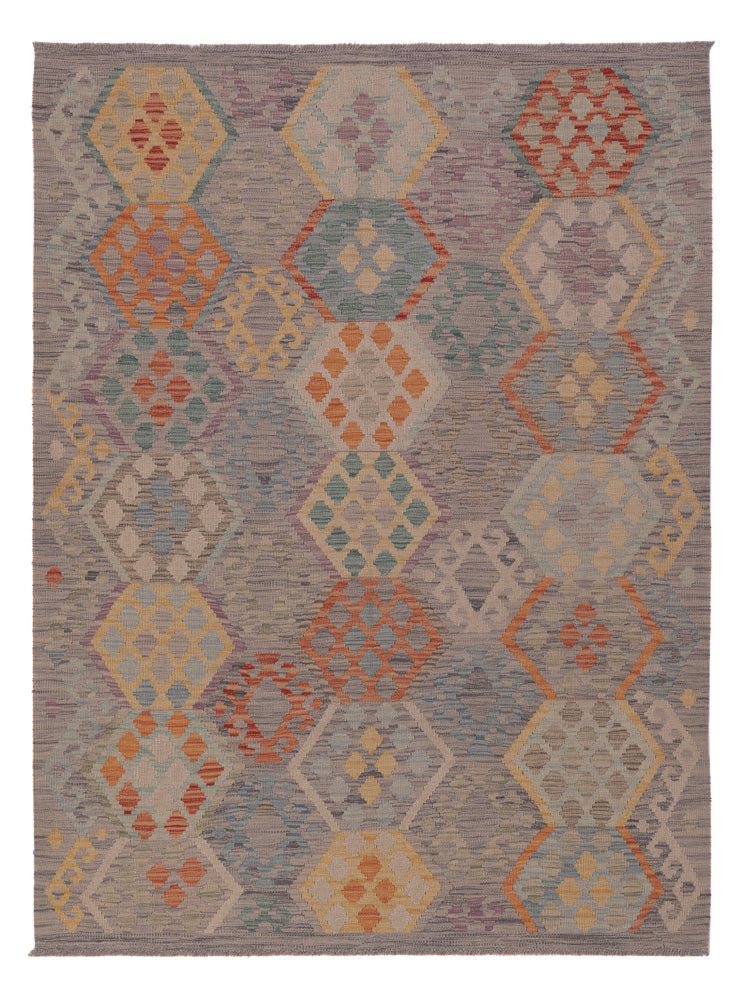 Kelim Rug - Splash - 200 x 153 cm - multicolored