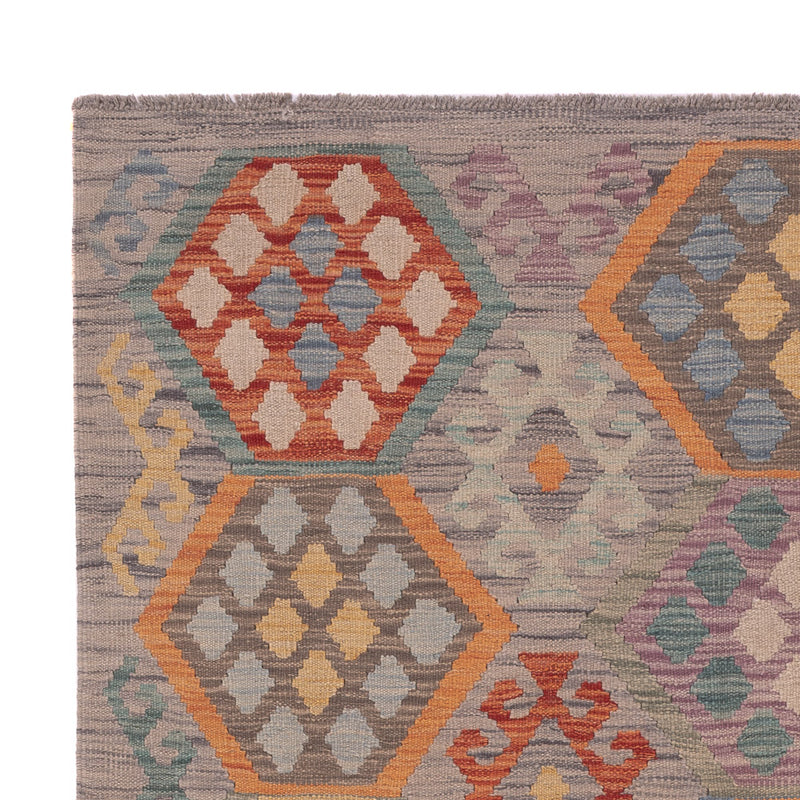 Kelim Rug - Splash - 199 x 154 cm - multicolored