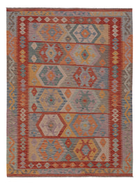 Kelim Rug - Splash - 202 x 150 cm - multicolored