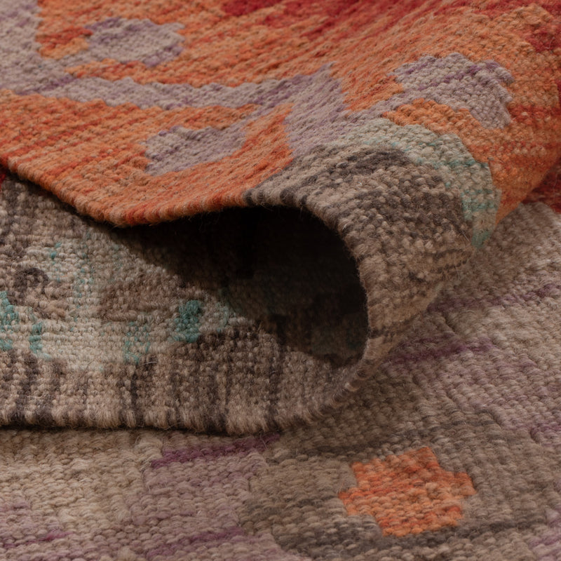 Kelim Rug - Splash - 202 x 150 cm - multicolored