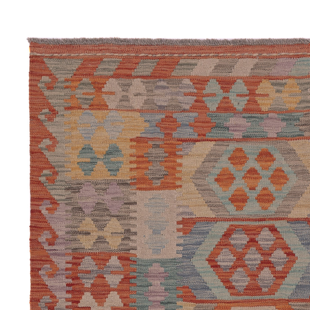 Kelim Rug - Splash - 198 x 150 cm - multicolored