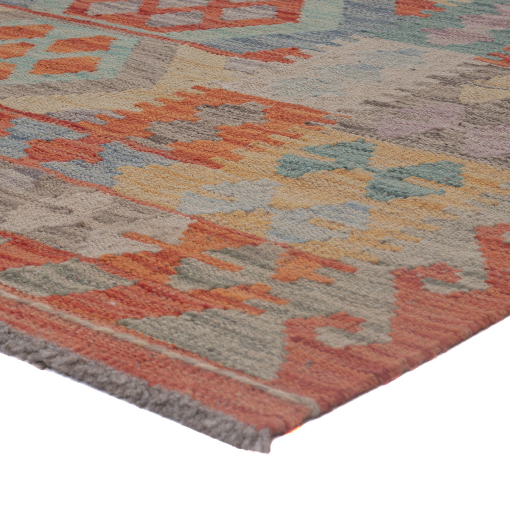 Kelim Rug - Splash - 198 x 150 cm - multicolored