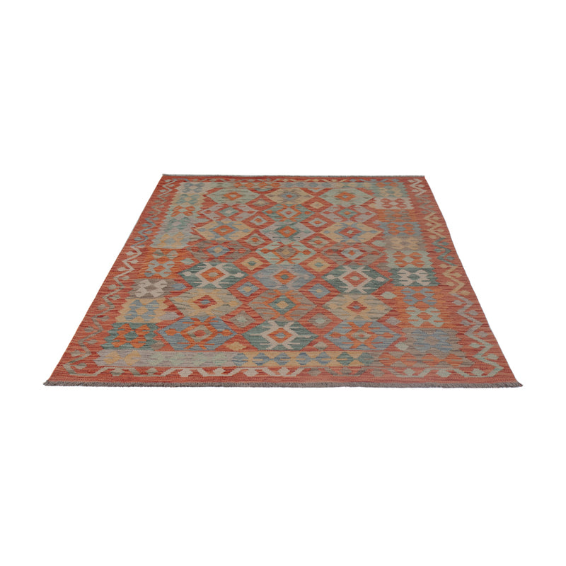 Kelim Rug - Splash - 198 x 152 cm - multicolored