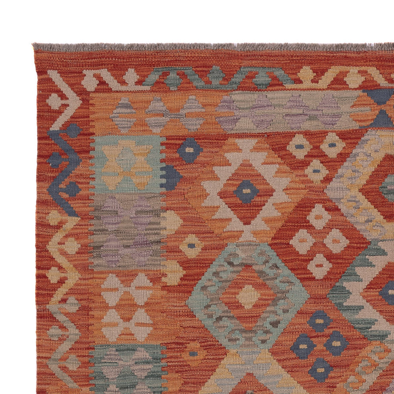 Kelim Rug - Splash - 198 x 154 cm - multicolored