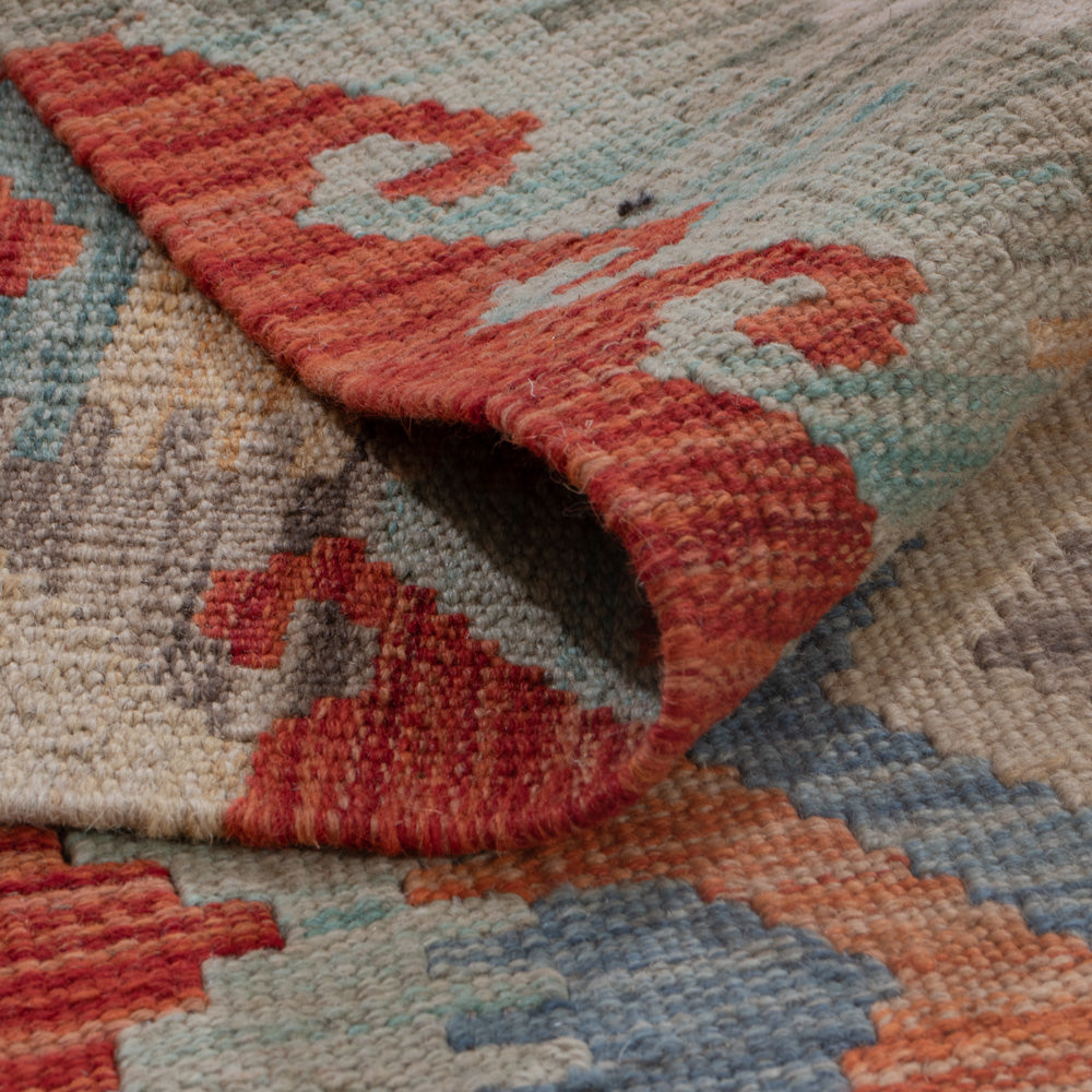 Kelim Rug - Splash - 192 x 146 cm - multicolored