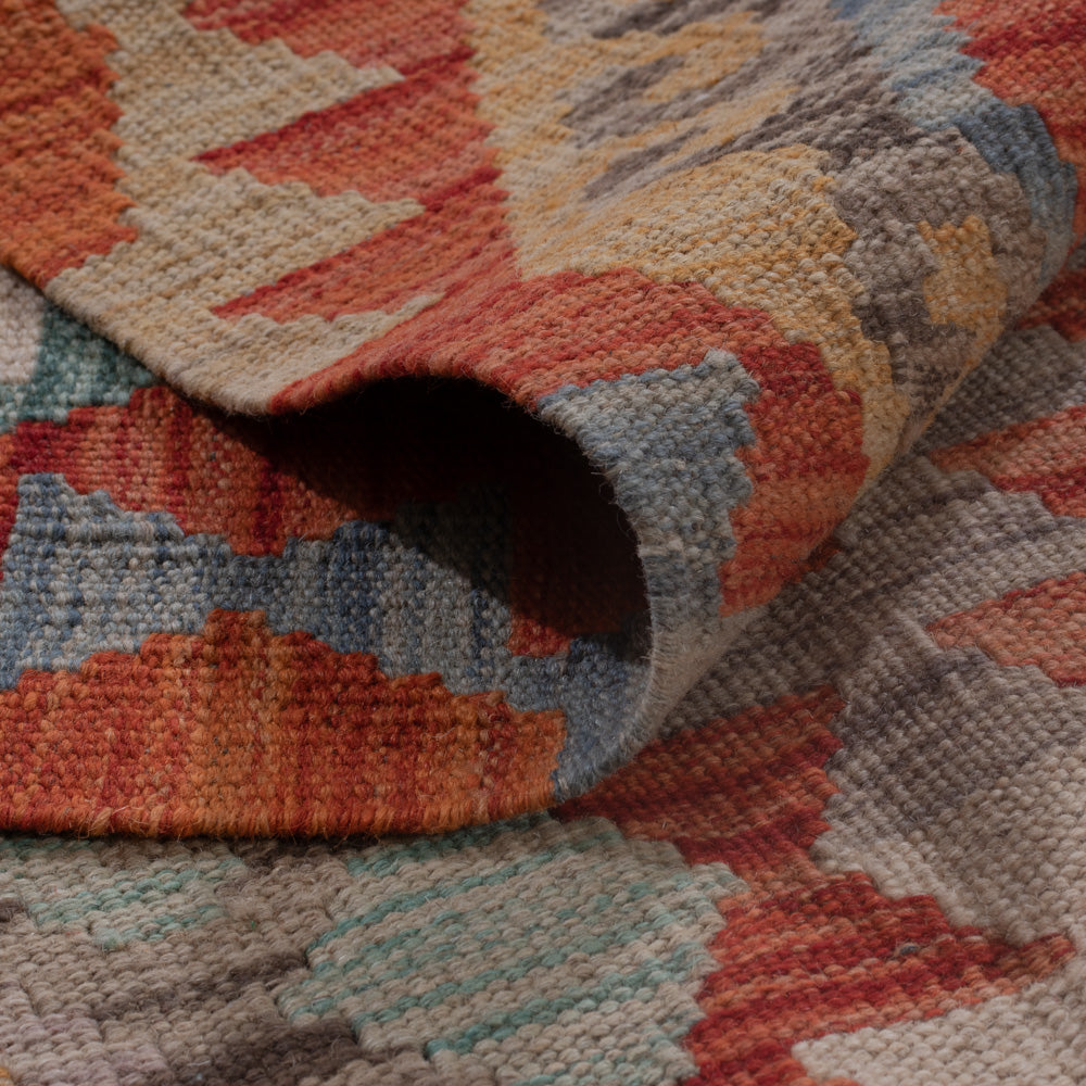 Kelim Rug - Splash - 200 x 154 cm - multicolored