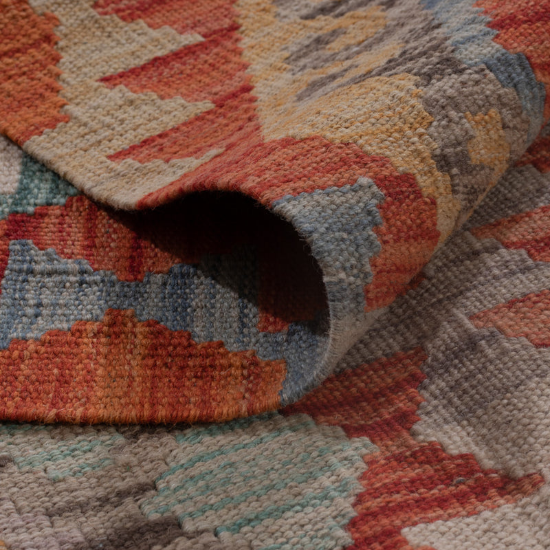 Kelim Rug - Splash - 200 x 154 cm - multicolored