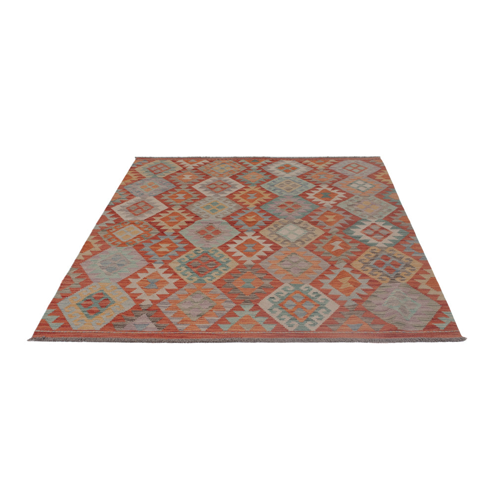 Kelim Rug - Splash - 200 x 154 cm - multicolored