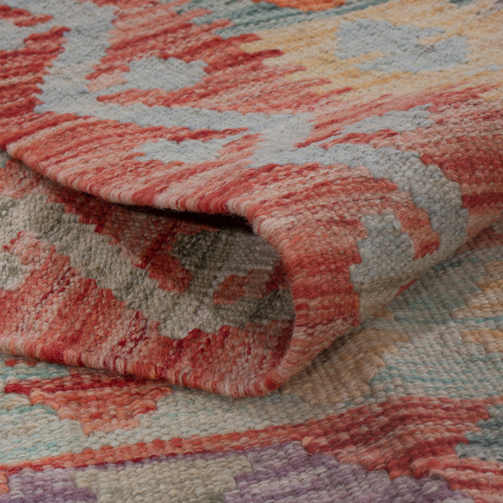 Kelim Rug - Splash - 186 x 134 cm - multicolored