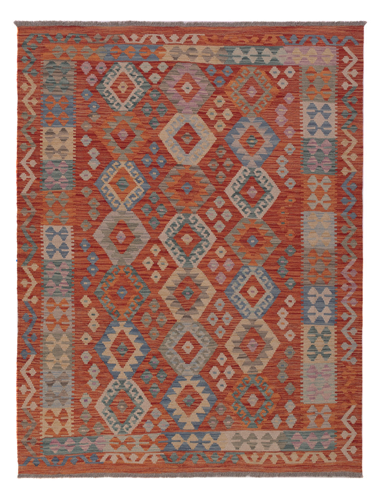 Kelim Rug - Splash - 198 x 151 cm - multicolored