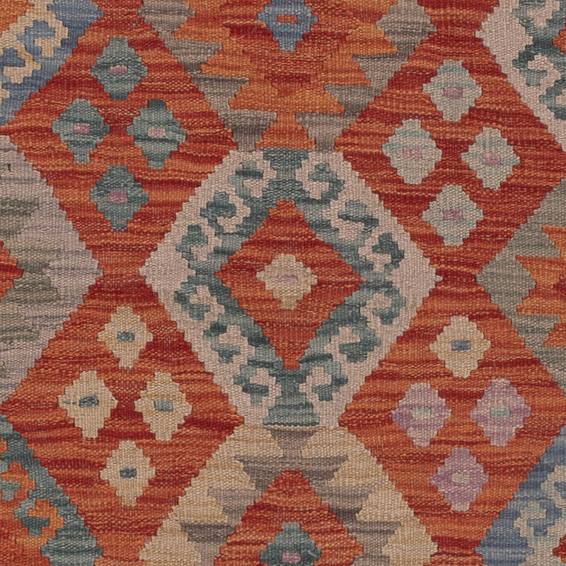 Kelim Rug - Splash - 198 x 151 cm - multicolored