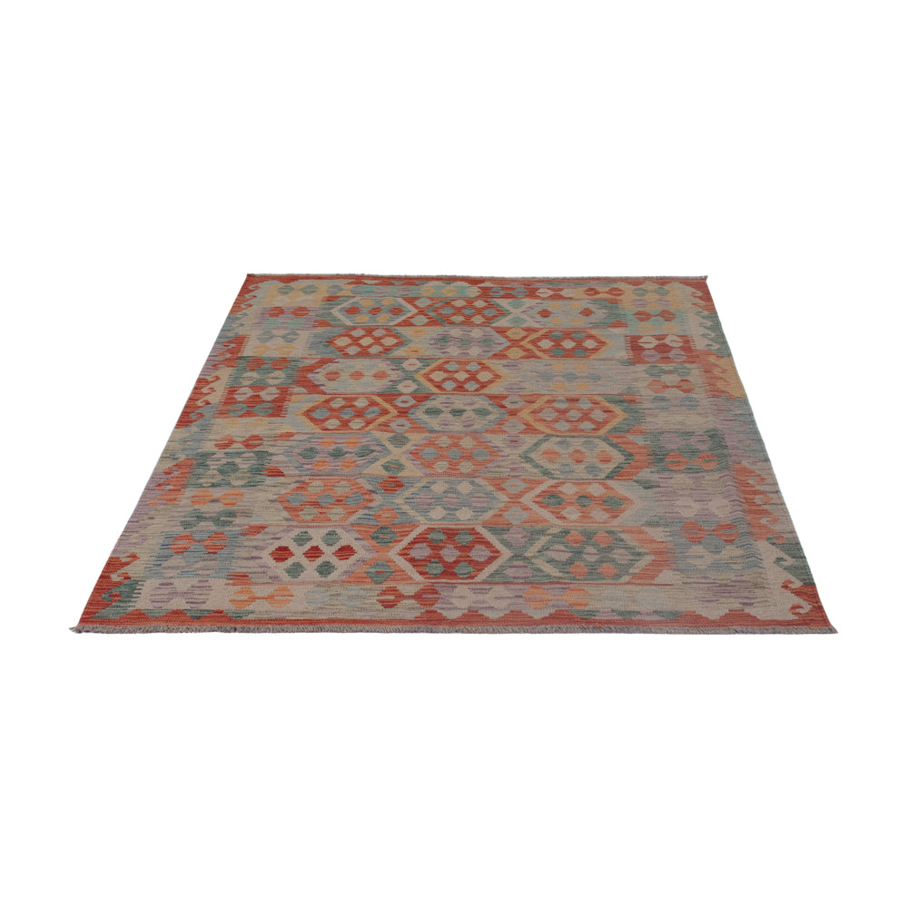 Kelim Rug - Splash - 192 x 150 cm - multicolored
