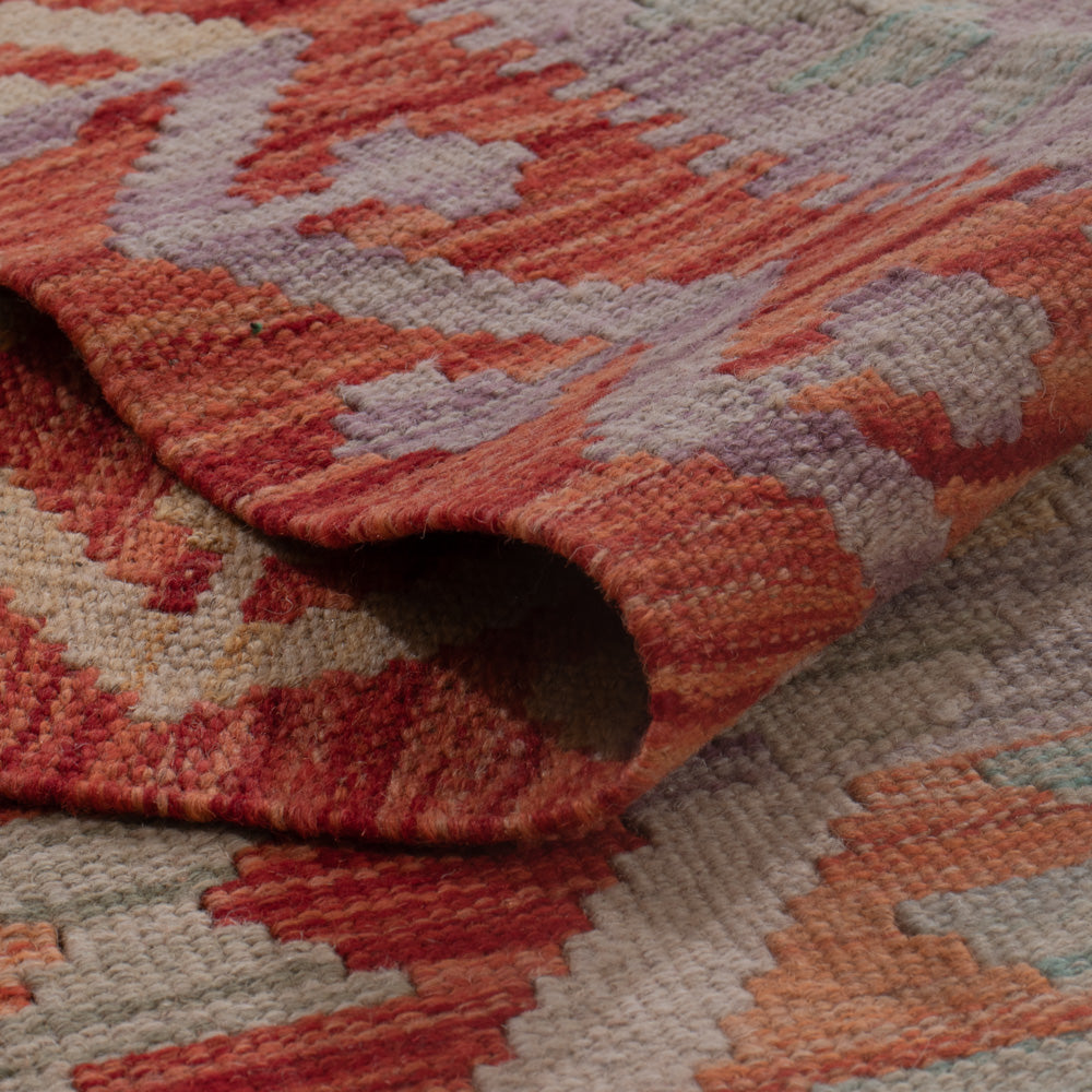 Kelim Rug - Splash - 196 x 149 cm - multicolored