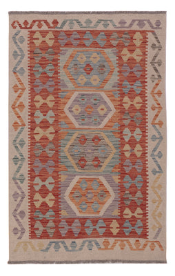 Kelim Rug - Splash - 150 x 98 cm - multicolored