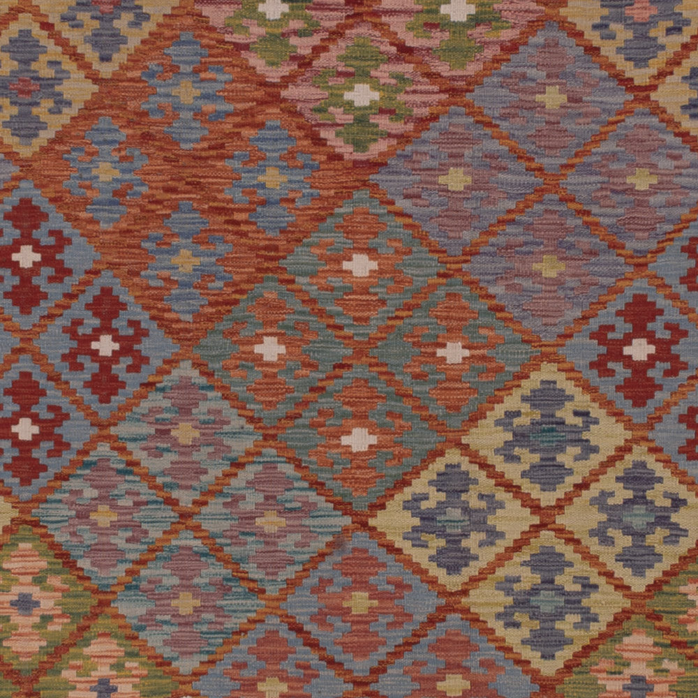 Runner Kelim Rug - Splash - 507 x 360 cm - multicolored