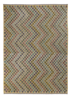 Kelim Rug - Splash - 295 x 212 cm - multicolored