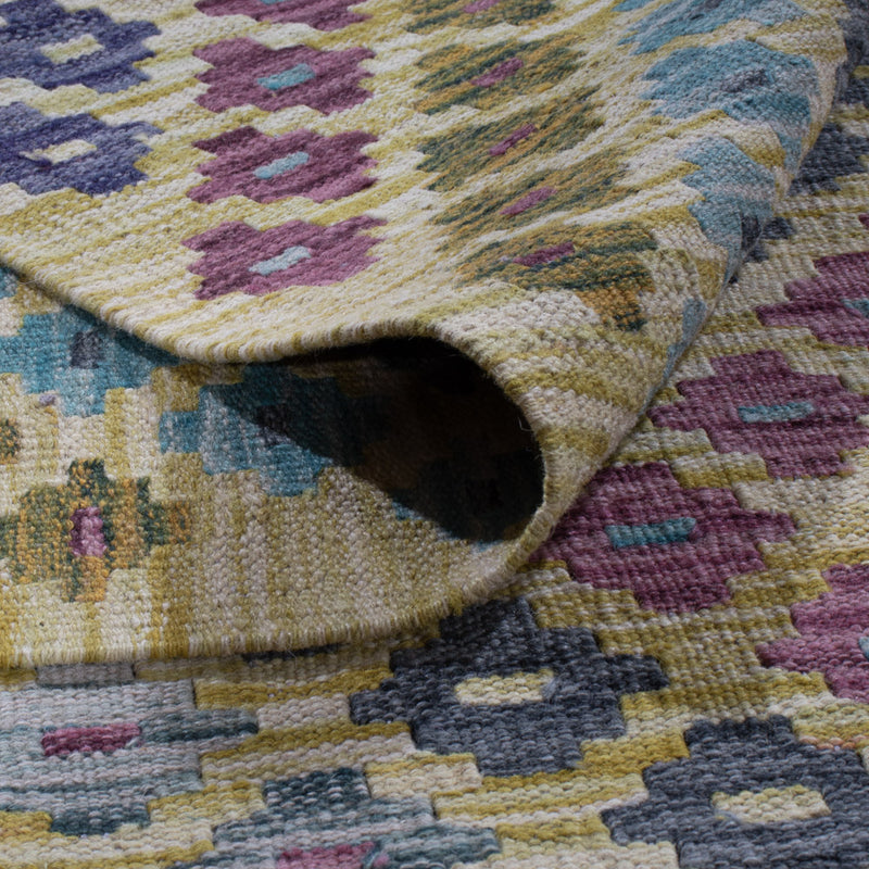 Kelim Rug - Splash - 295 x 212 cm - multicolored