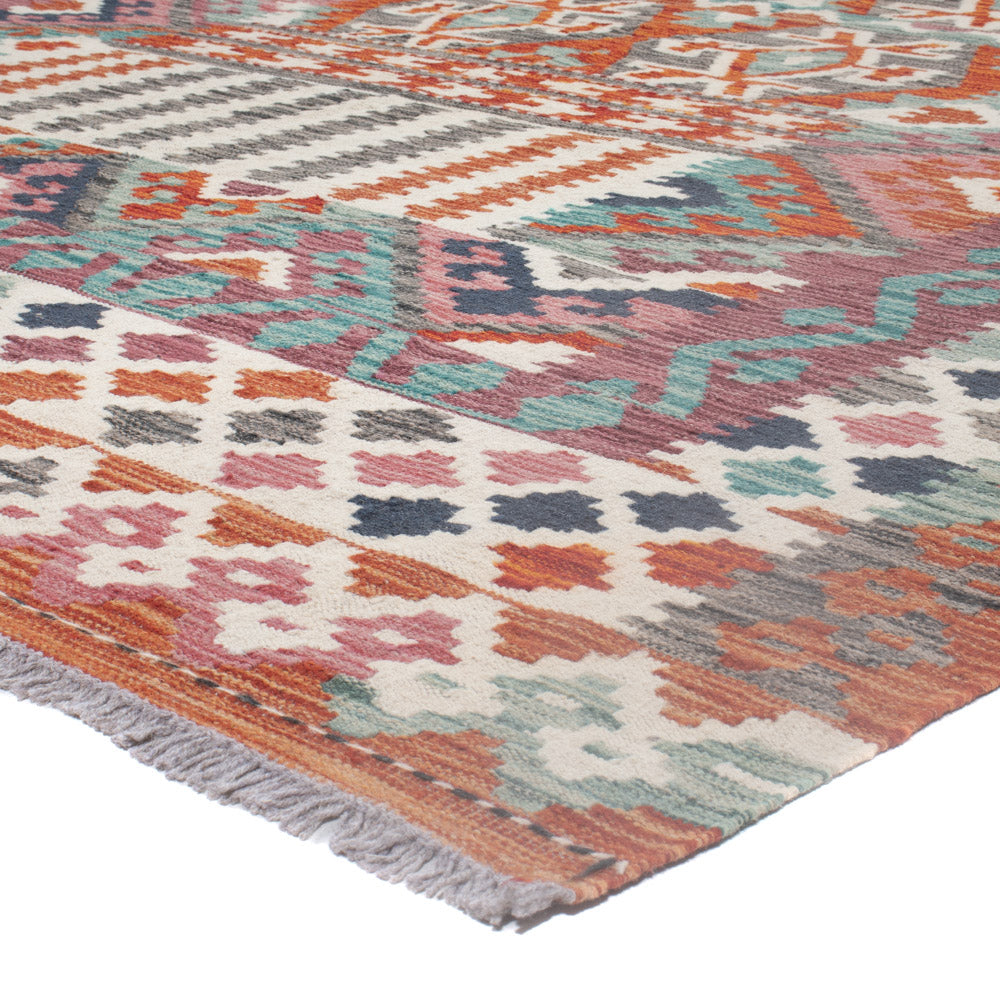 Kelim Rug - Splash - 309 x 209 cm - multicolored