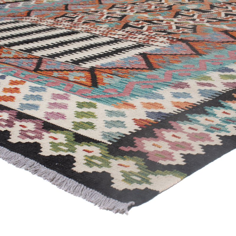 Kelim Rug - Splash - 297 x 203 cm - multicolored