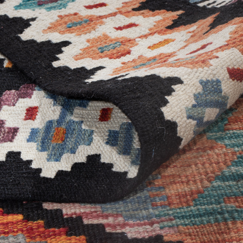 Kelim Rug - Splash - 297 x 203 cm - multicolored