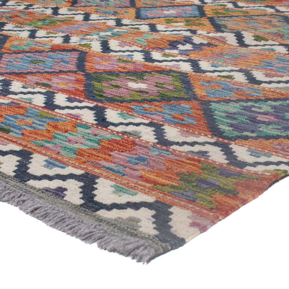Kelim Rug - Splash - 296 x 211 cm - multicolored