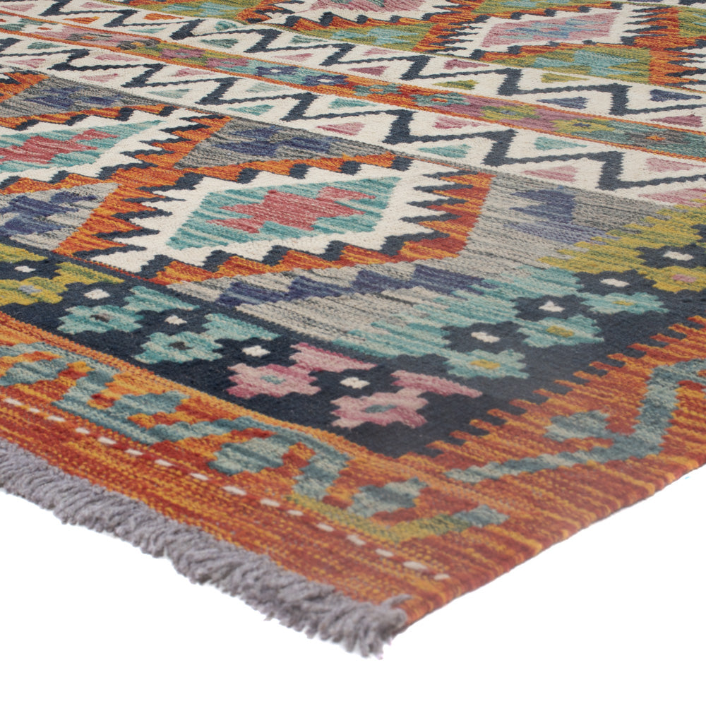 Kelim Rug - Splash - 315 x 203 cm - multicolored