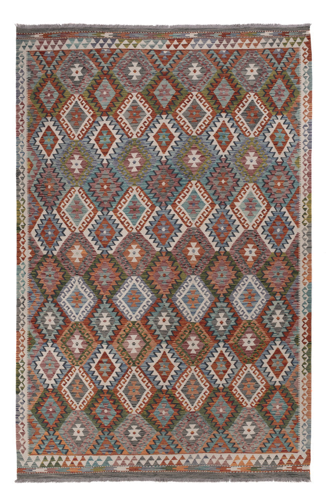 Kelim Rug - Splash - 316 x 205 cm - multicolored