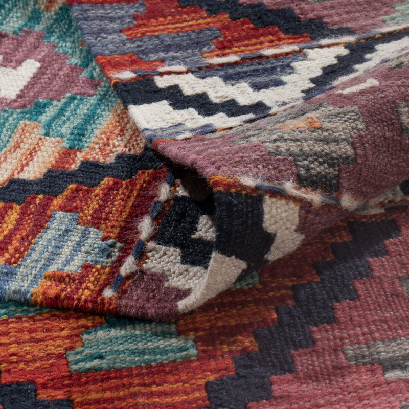 Kelim Rug - Splash - 303 x 198 cm - multicolored