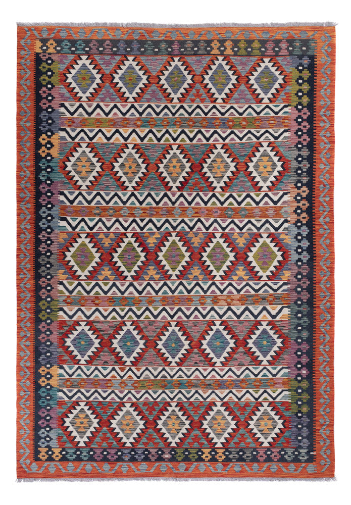 Kelim Rug - Splash - 295 x 211 cm - multicolored