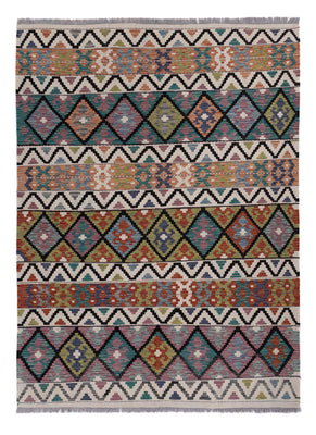 Kelim Rug - Splash - 236 x 176 cm - multicolored