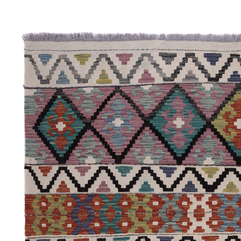 Kelim Rug - Splash - 236 x 176 cm - multicolored