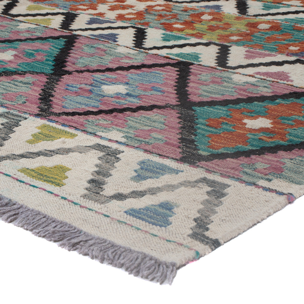 Kelim Rug - Splash - 236 x 176 cm - multicolored
