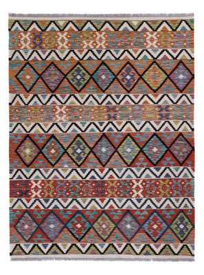 Kelim Rug - Splash - 237 x 176 cm - multicolored