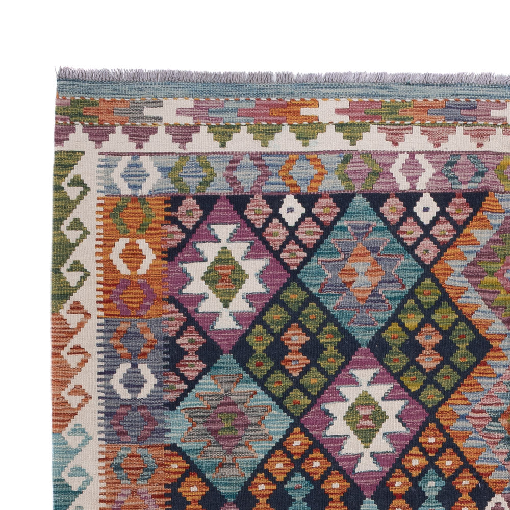 Kelim Rug - Splash - 252 x 177 cm - multicolored