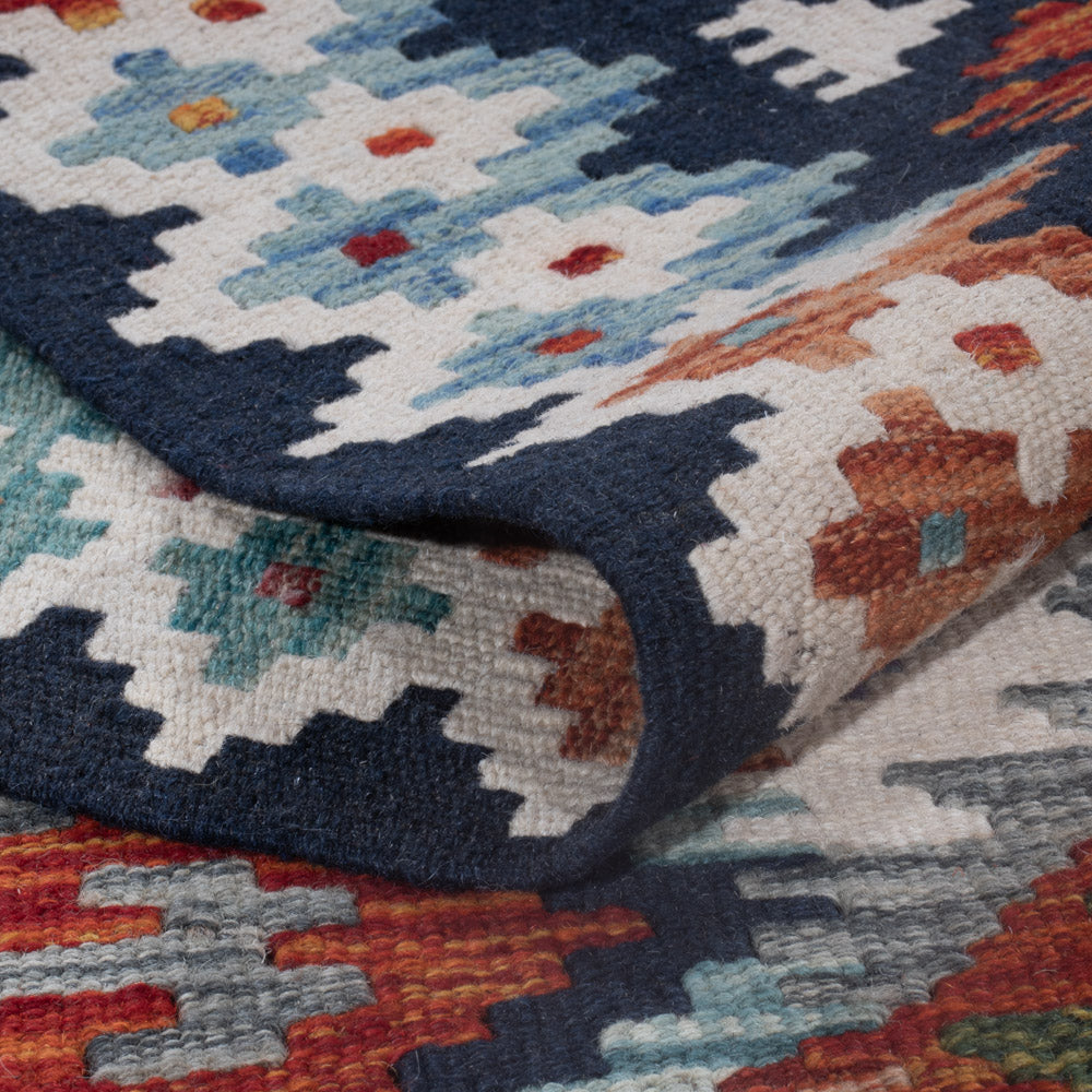 Kelim Rug - Splash - 248 x 177 cm - multicolored