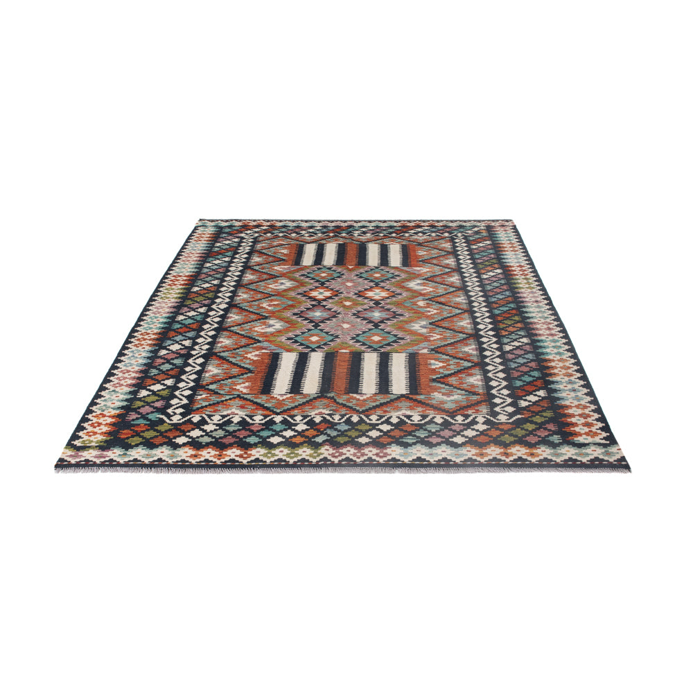 Kelim Rug - Splash - 248 x 177 cm - multicolored